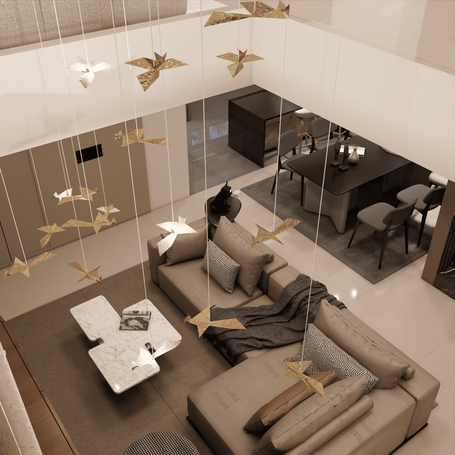 Villa Interior Render — Tranquil Meadows